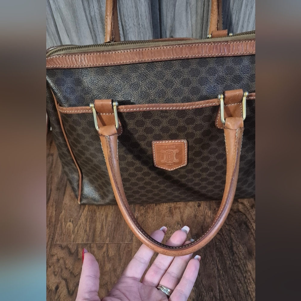 Celine Macadam Boston Bag M92 Vintage. AUTHENTIC - Picture 3 of 16